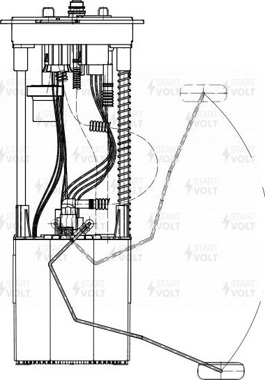 Бензонасос (топливный насос) StartVOLT для Audi Q5 I (8R) 2008-2017. Артикул SFM 1845
