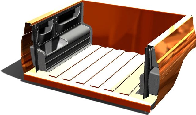 Боковые панели грузового кузова АВС-Дизайн с органайзером для УАЗ Pickup 2015-2026. Артикул ABC.UAZ.CP.007