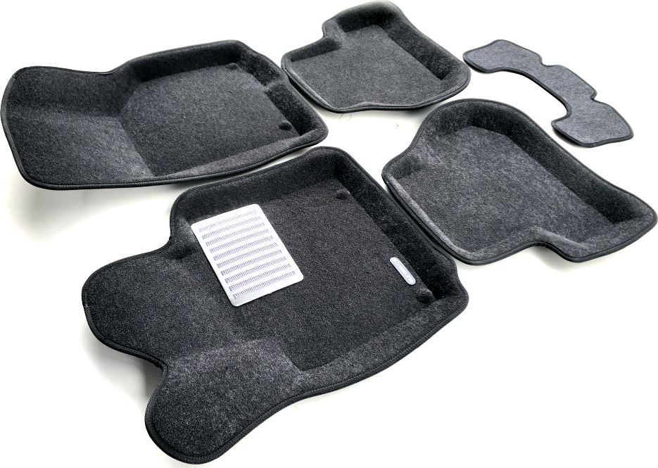 Коврики текстильные Euromat 3D Lux для салона Volkswagen Golf Plus V 2005-2009 Темно-серые. Артикул EM3D-004502G