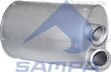 Глушитель Sampa для DAF 85 1992-1998. Артикул 050.452