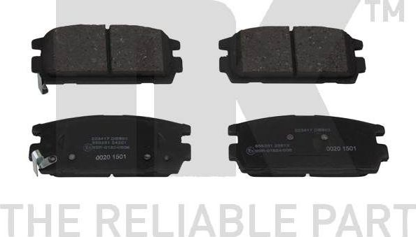 Тормозные колодки NK. Артикул 223417