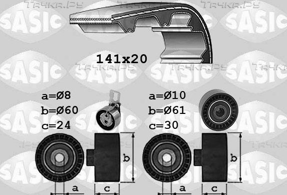 Ремень ГРМ с роликами (комплект) Sasic для Citroen Jumpy III 2016-2026. Артикул 1750044
