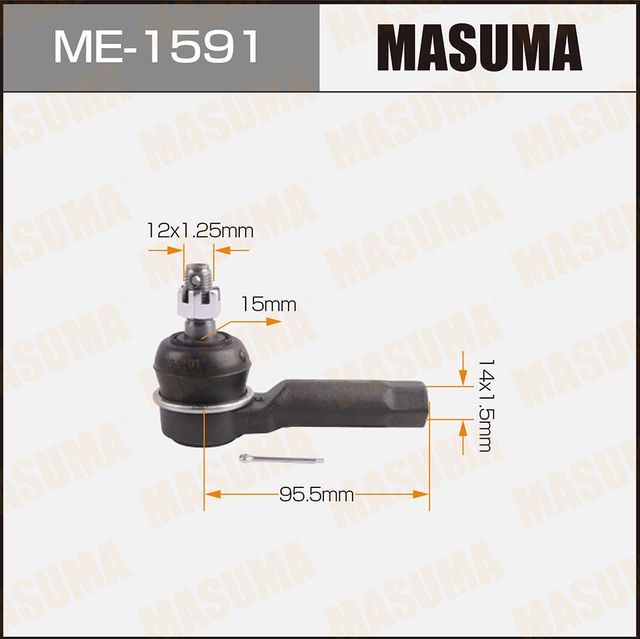 Наконечник рулевой тяги Masuma передний правый/левый для Mazda MPV II (LW) 2000-2006. Артикул ME-1591