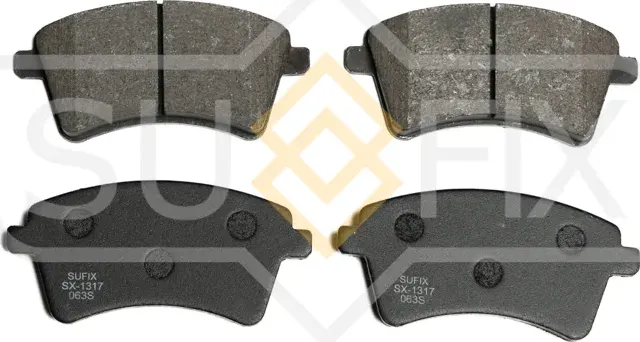Колодки тормозные дисковые | перед прав/лев | (Sufix). Артикул SX-1317