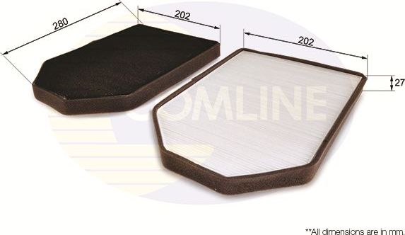 Салонный фильтр Comline. Артикул EKF236