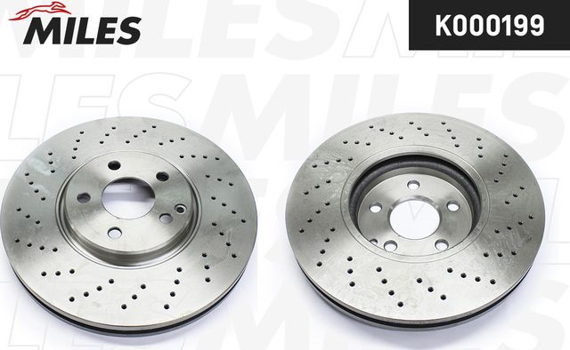 Тормозной диск Miles передний для Mercedes-Benz S-Класс IV (W220) 2002-2005. Артикул K000199