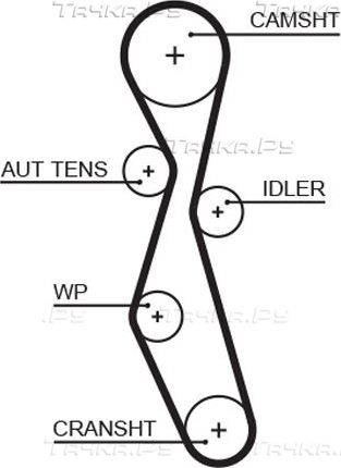 Ремень ГРМ Gates PowerGrip® для Citroen C8 I 2006-2014. Артикул 5606XS