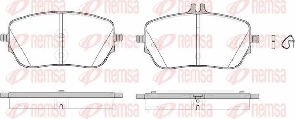 Тормозные колодки Remsa. Артикул 1827.00