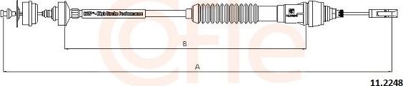 Трос сцепления Cofle. Артикул 11.2248