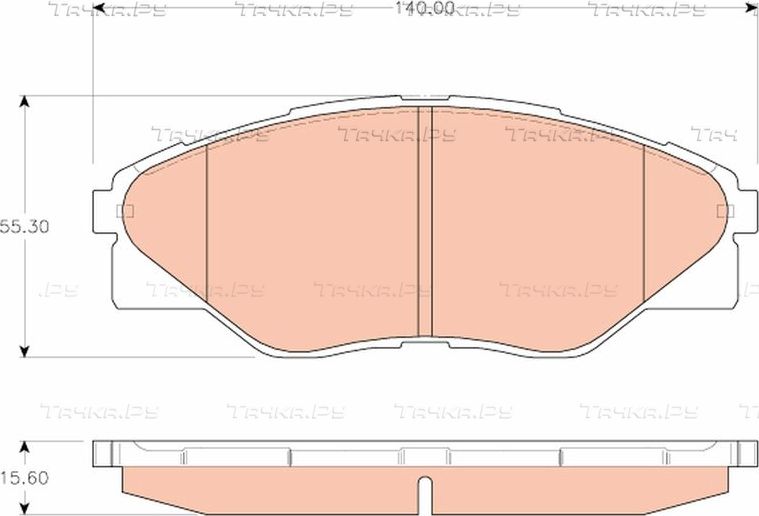 Тормозные колодки TRW. Артикул GDB3532
