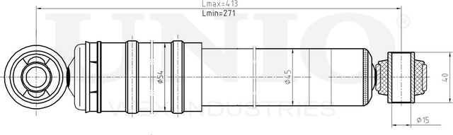 Амортизатор подвески (Unio). Артикул SAB-10463