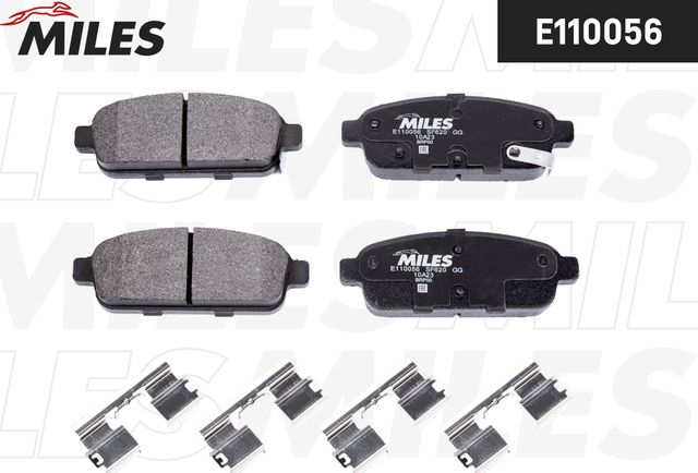 Тормозные колодки Miles (Semi-Metallic). Артикул E110056