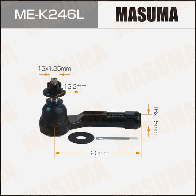 Наконечник рулевой тяги MASUMA HYUNDAI i30 N 18- LH Masuma. Артикул MEK246L