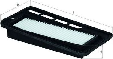 Воздушный фильтр Mahle для Opel Agila A 2003-2007. Артикул LX 1743