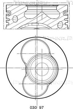 Поршень Mahle для Volkswagen Touareg I 2003-2010. Артикул 030 97 00
