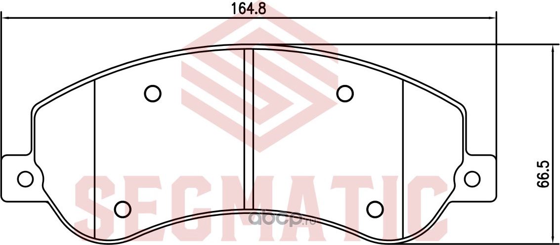 Колодка торм диск пер (Segmatic). Артикул SGBP2679
