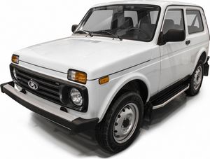 Пороги алюминиевые Rival Premium для ВАЗ 2121 (4x4) 3-дв. (вкл. Urban) 1977-2019 2019-2026. Артикул A128ALP.6004.1