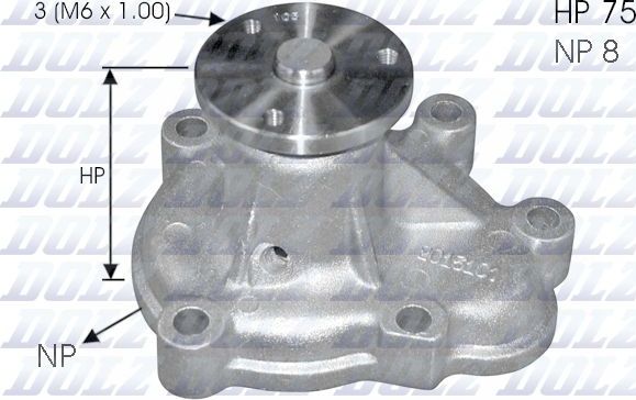 Помпа (водяной насос) Dolz. Артикул O144