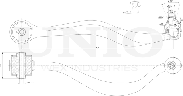 Рычаг подвески (Unio). Артикул SSP-40024