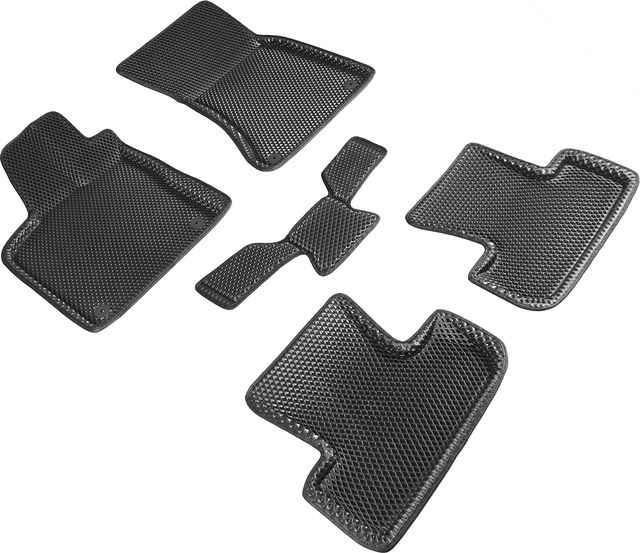 Коврики Seintex 3D EVA ромб для салона Audi Q5 I 2008-2017 ЧЕРНЫЕ. Артикул 95267