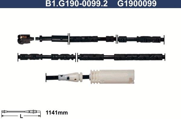 Датчик износа тормозных колодок  Galfer. Артикул B1.G190-0099.2