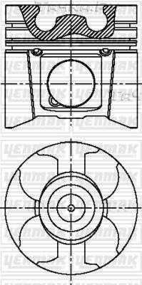 Поршень Yenmak для Nissan Primastar I 2003-2014. Артикул 31-04159-050