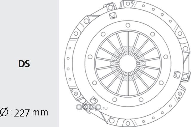 КОРЗИНА СЦЕПЛЕНИЯ (Valeo) Valeo. Артикул MZC12