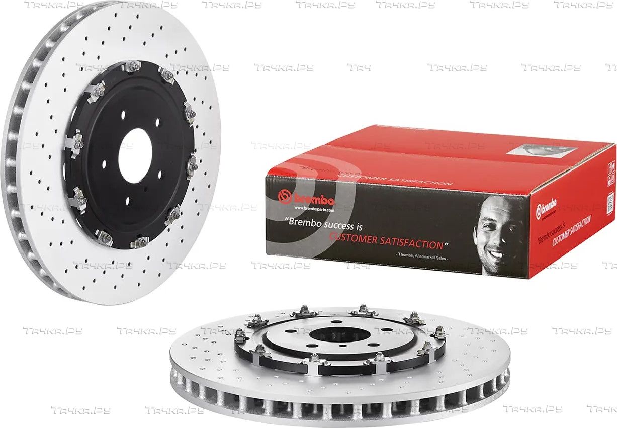 Тормозной диск Brembo PRIME LINE - Floating передний для Nissan GT-R I 2007-2026. Артикул 09.A187.13