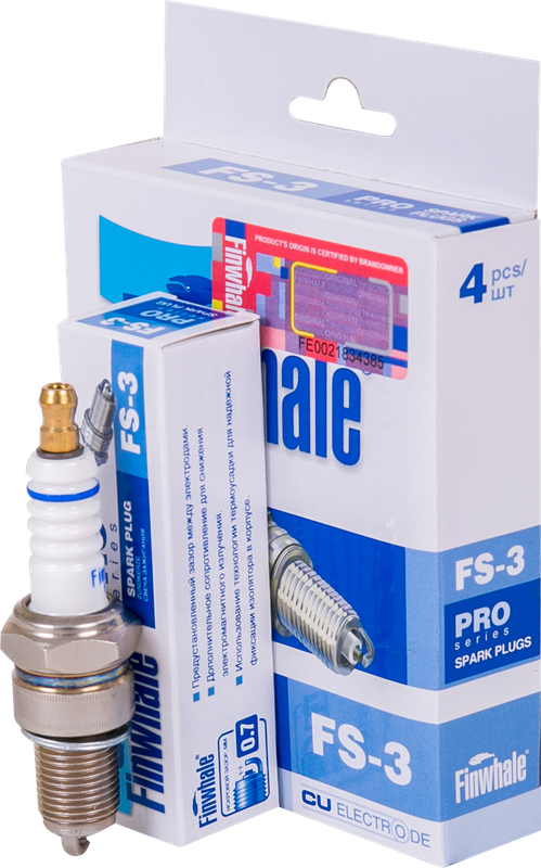 Свеча зажигания Finwhale для Mercedes-Benz W123 1976-1985. Артикул FS3