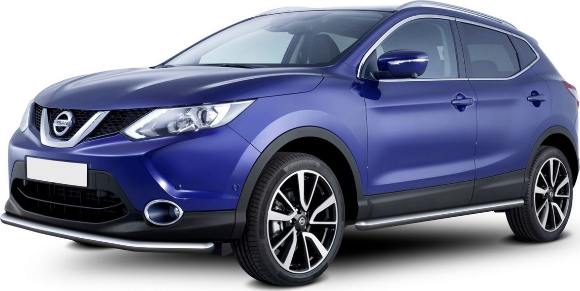 Защита Rival переднего бампера d57 для Nissan Qashqai II 2014-2019. Артикул R.4118.001