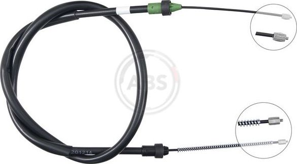 Трос ручника (тросик ручного тормоза) ABS. Артикул K19824