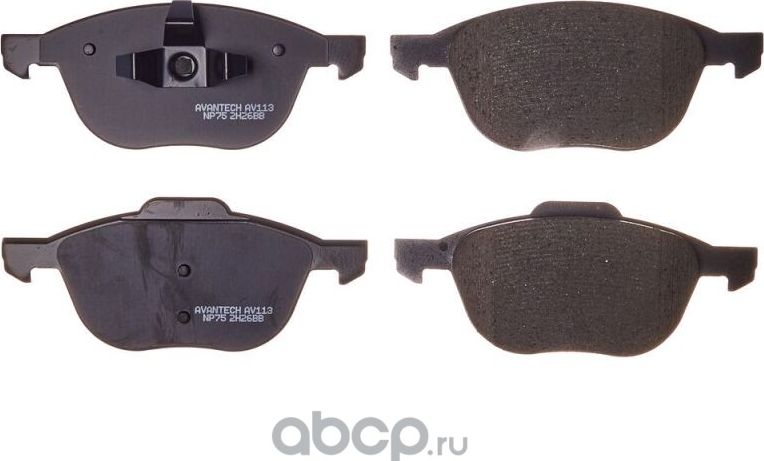 Колодки тормозные дисковые (противоскрипная пластина в компл.) (Avantech). Артикул AV113