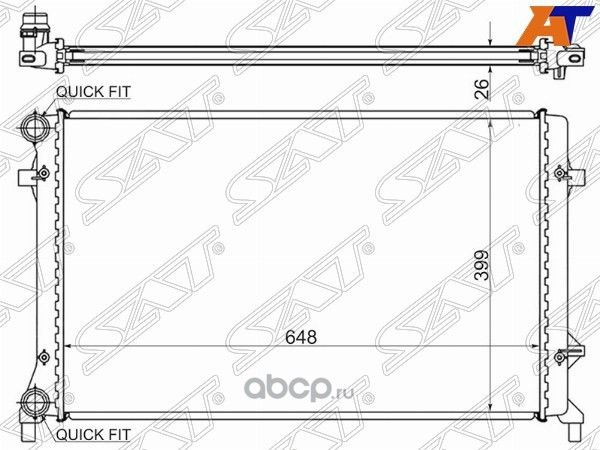 Радиатор AUDI A3S3 1.61.82.0 03-VW GOLF VJETT (SAT). Артикул SGVW0004R