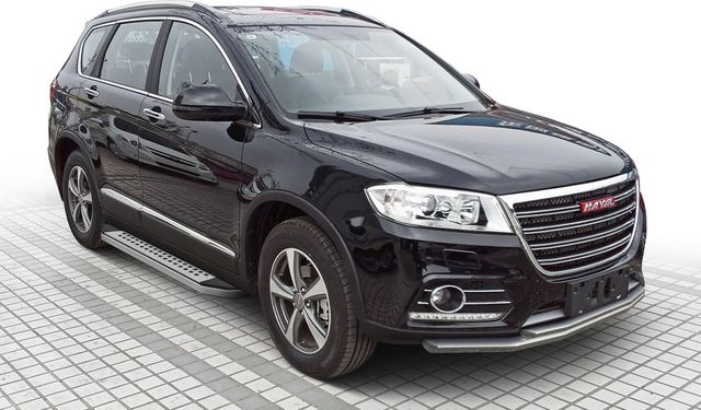Пороги алюминиевые Rival Bmw-Style овал для Haval H6 2014-2020. Артикул B173AL.9402.1