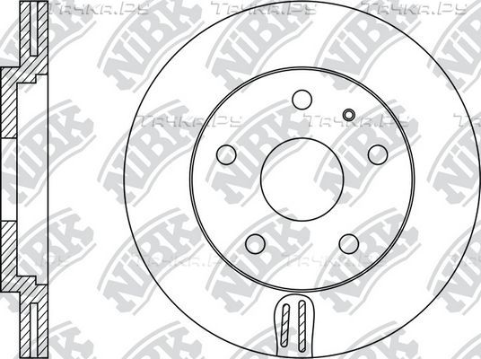 Тормозной диск NiBK передний для SEAT Ibiza IV 2012-2015. Артикул RN1083