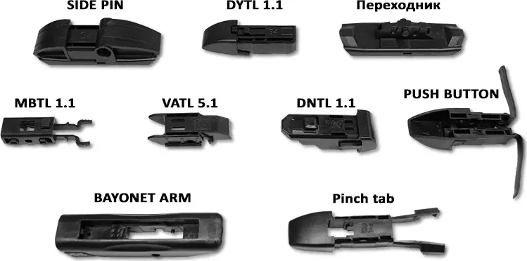 Щетка стеклоочистителя 480мм гибридная Multi Hybrid Line (адаптер 10 в 1) AVS. Артикул A40383S