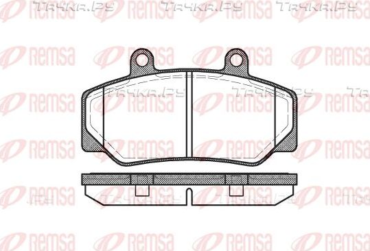 Тормозные колодки Remsa передние для Volvo 940 1990-1998. Артикул 0176.20