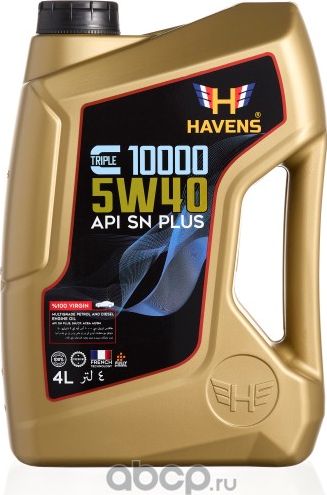 Масло моторное Havens Triple C SAE 5W40 API SN PLUS, SN/CF, ACEA. Артикул HTC5W40SNP4