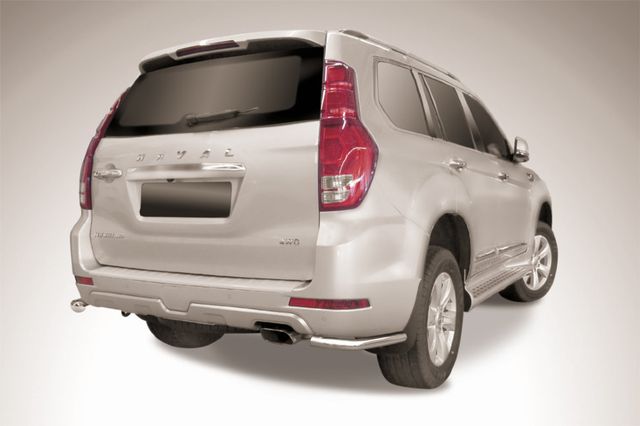 Защита Slitkoff задняя уголки d57 для Haval H9 I рестайлинг 2017-2026. Артикул HavH9-17-009