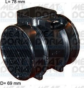 Датчик массового расхода воздуха (ДМРВ) Meat & Doria для Opel Meriva A 2003-2010. Артикул 86016E