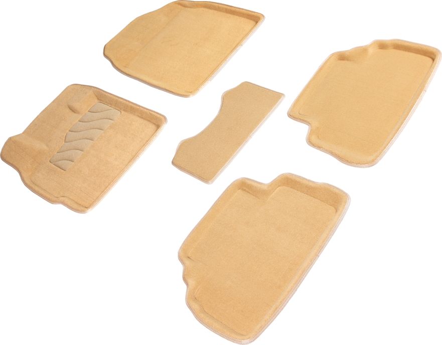 Коврики Seintex 3D ворсовые для салона Mazda CX-7 2007-2013 Бежевые. Артикул 84734