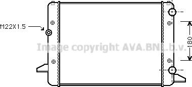 Радиатор охлаждения двигателя AVA. Артикул VNA2120