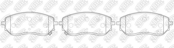Тормозные колодки NiBK. Артикул PN0760