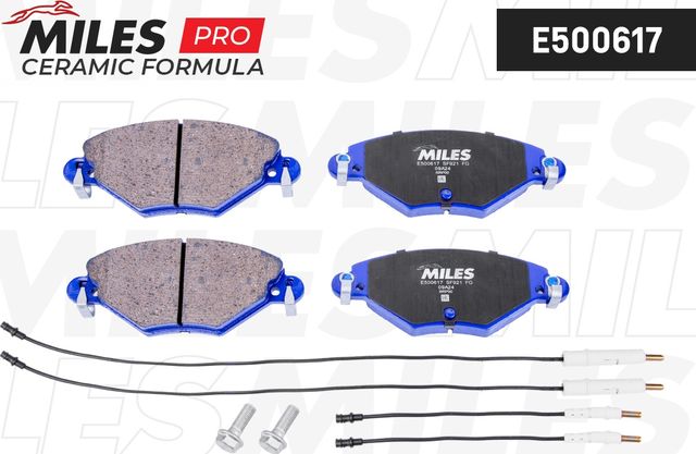 Тормозные колодки Miles передние для Citroen C5 I 2001-2008. Артикул E500617