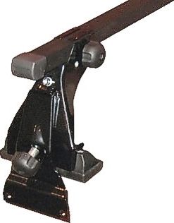 Багажник на крышу Атлант Эконом (с опорой на крышу) креп. на штатные места для Renault Logan I 2004-2013 (Прямоугольные дуги). Артикул 8918