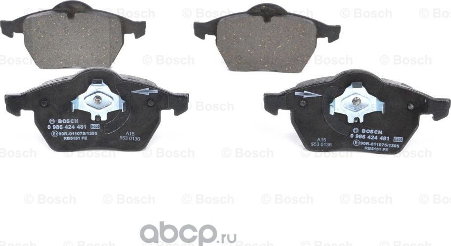 Колодки тормозные передние (Bosch) Bosch. Артикул 986424481