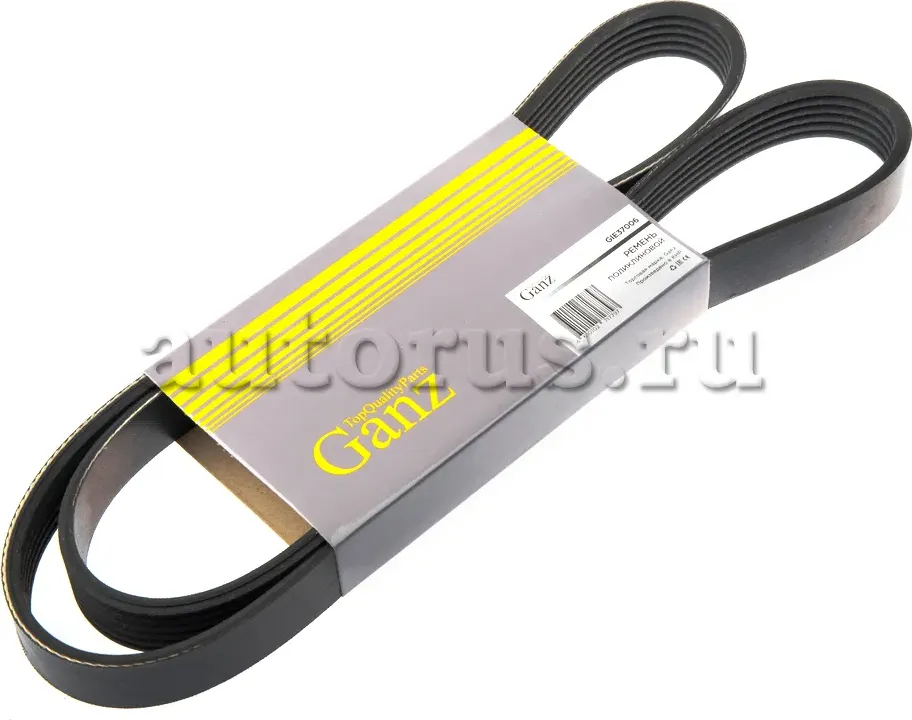 Ремень поликлиновый 6PK1255 (Ganz). Артикул GIE37006