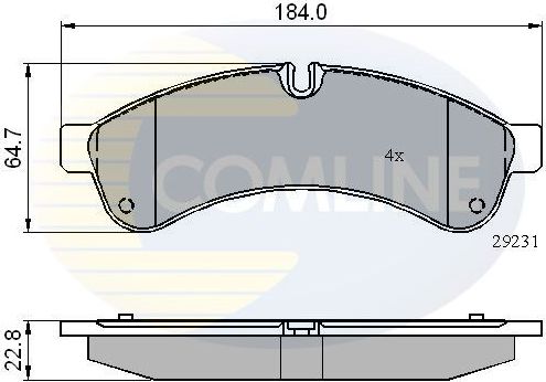 Тормозные колодки Comline. Артикул CBP01727