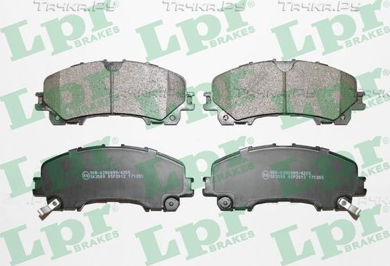 Тормозные колодки LPR передние для Infiniti Q50 I 2013-2026. Артикул 05P2012