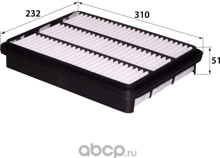 A-194 17801-50040 (фильтр воздушный) (RB-Exide). Артикул A194